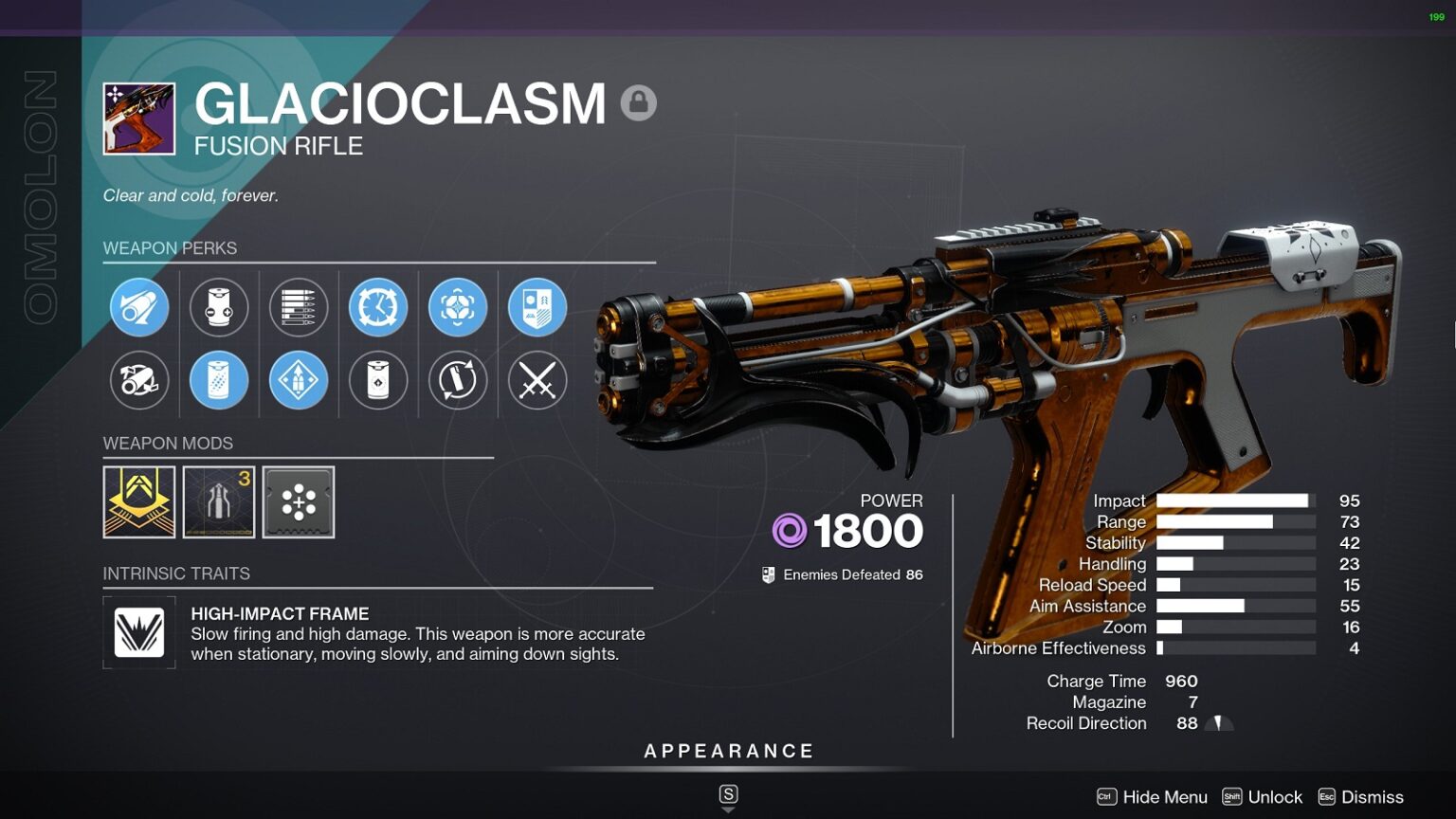 Destiny 2 Glacioclasm God Roll 2023 Best PvP PvE Perks