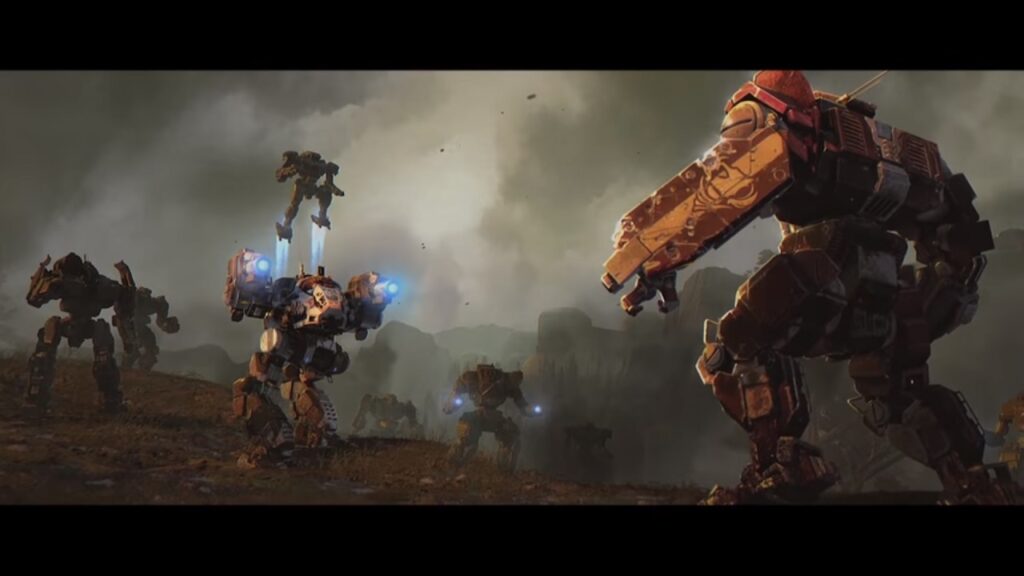 Battlemech fight