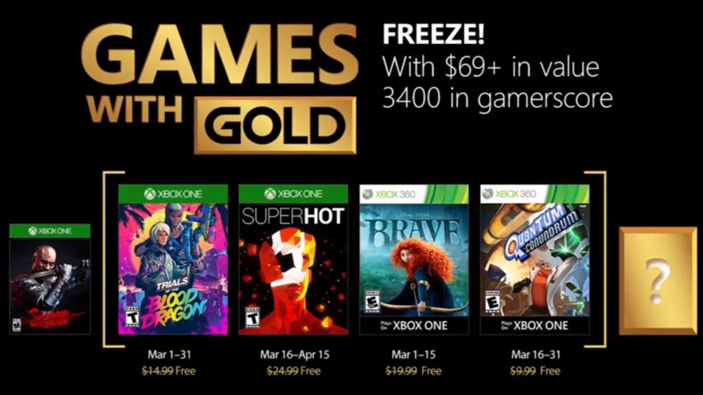 Xbox One Deals with Gold Freebies