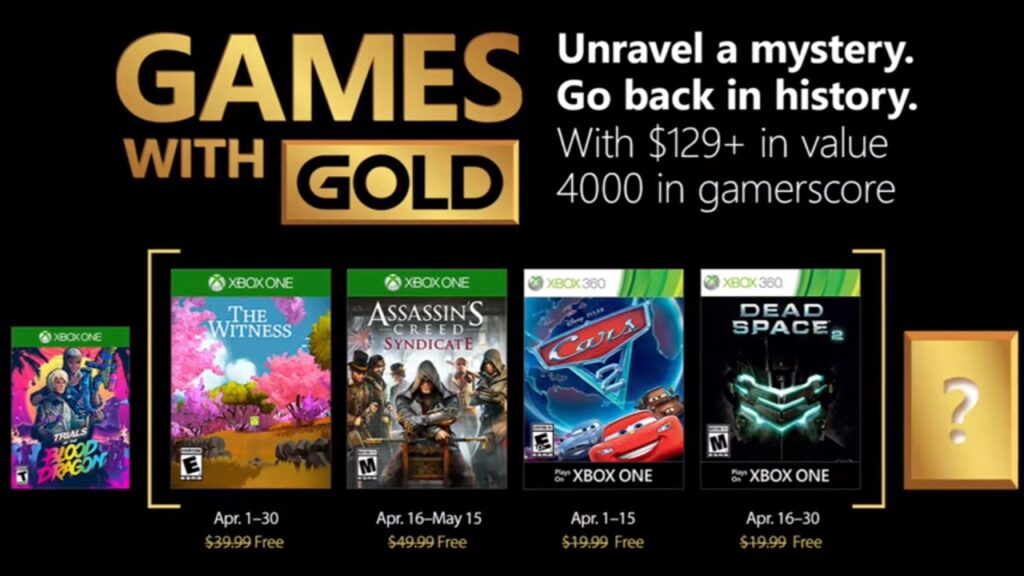 Games with Gold April 2018