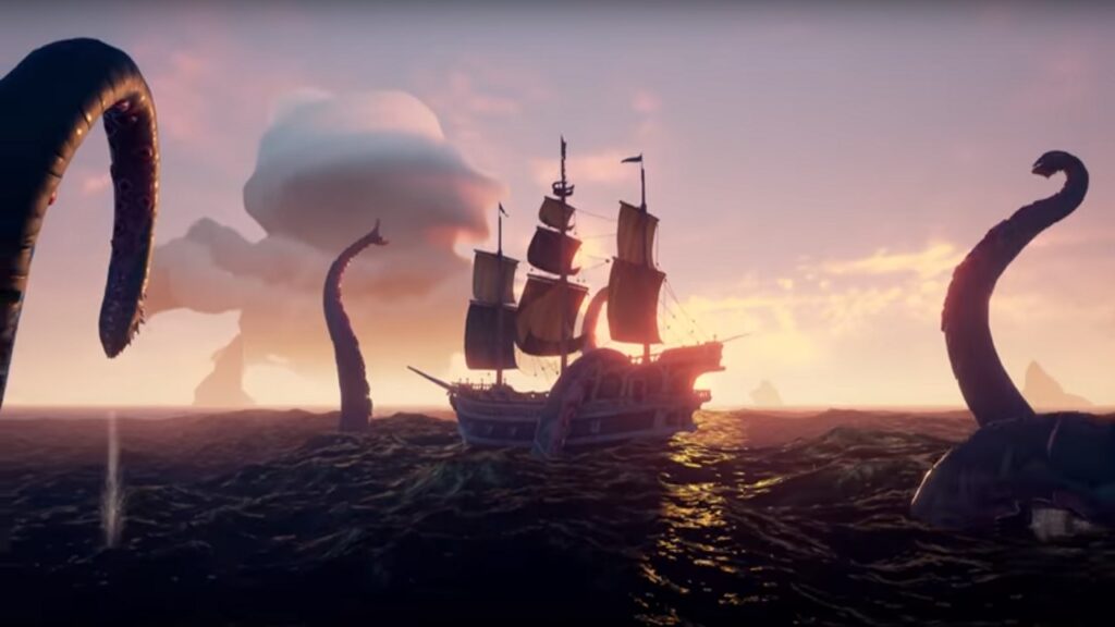 Sea of Thieves trailer reveals tentacle monster