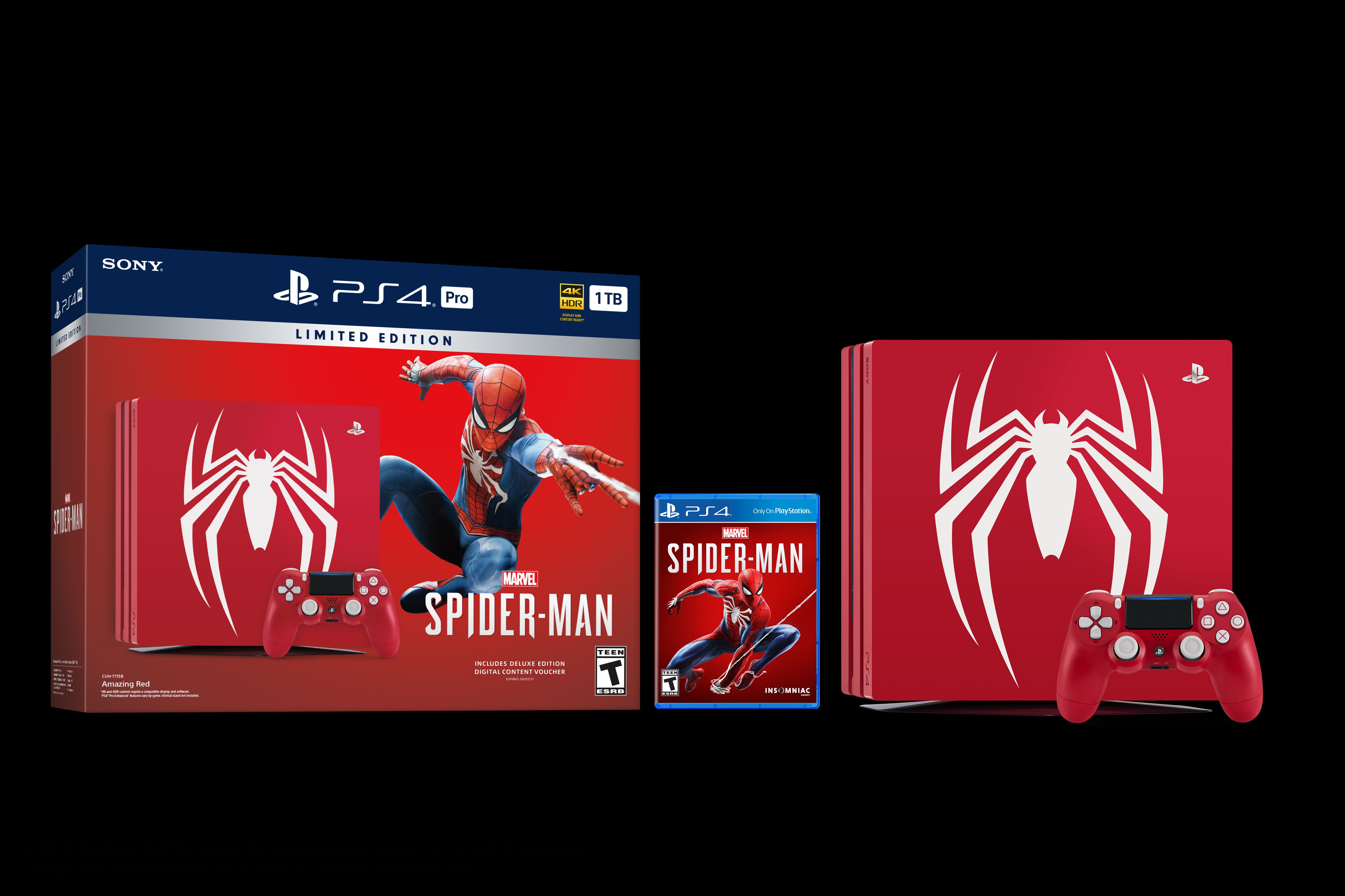 Marvel's Spider-Man Limited Edition PS4 Pro and PS4 ...