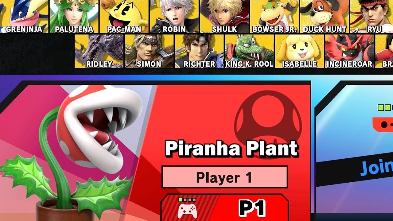 Super Smash Bros Ultimate Includes Piranha Plant With New Update