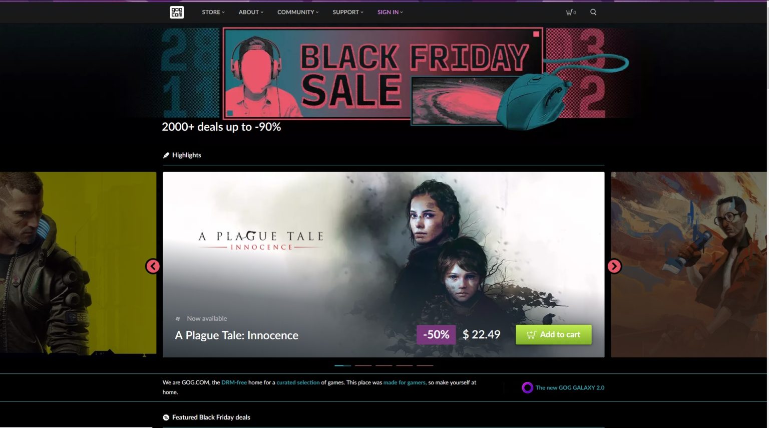 GOG Black Friday Sale