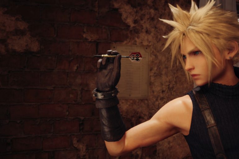 Final Fantasy VII Remake Cloud darts