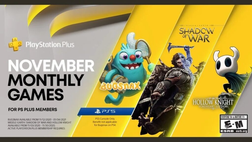 PlayStation Plus Free Games for November 2020 Revealed Sirus Gaming