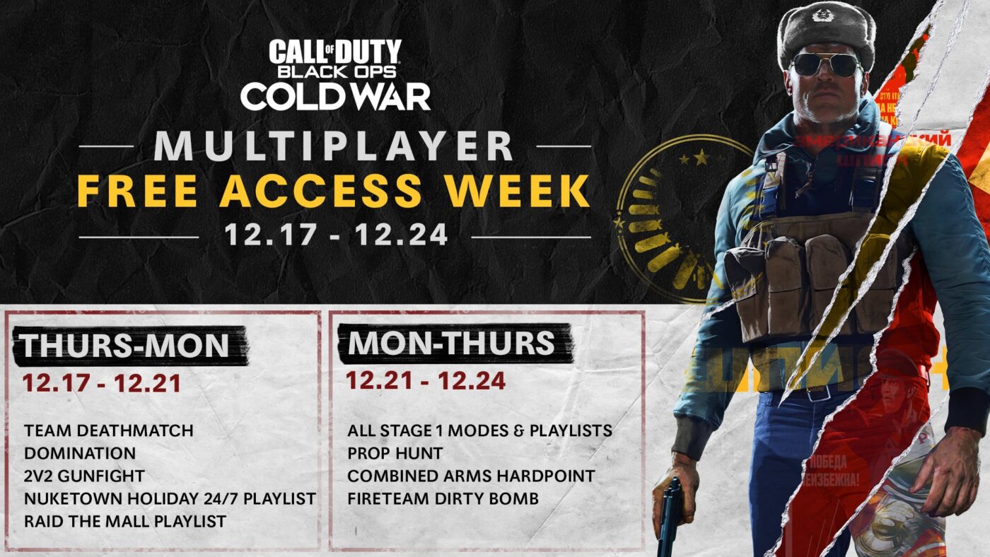 Call Of Duty Black Ops Cold War Multiplayer Free Now For Limited Time