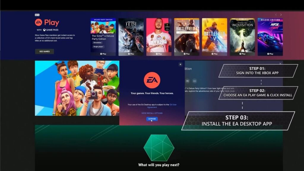 ea play and xbox game pass pc