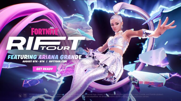 fortnite ariana grande concert series