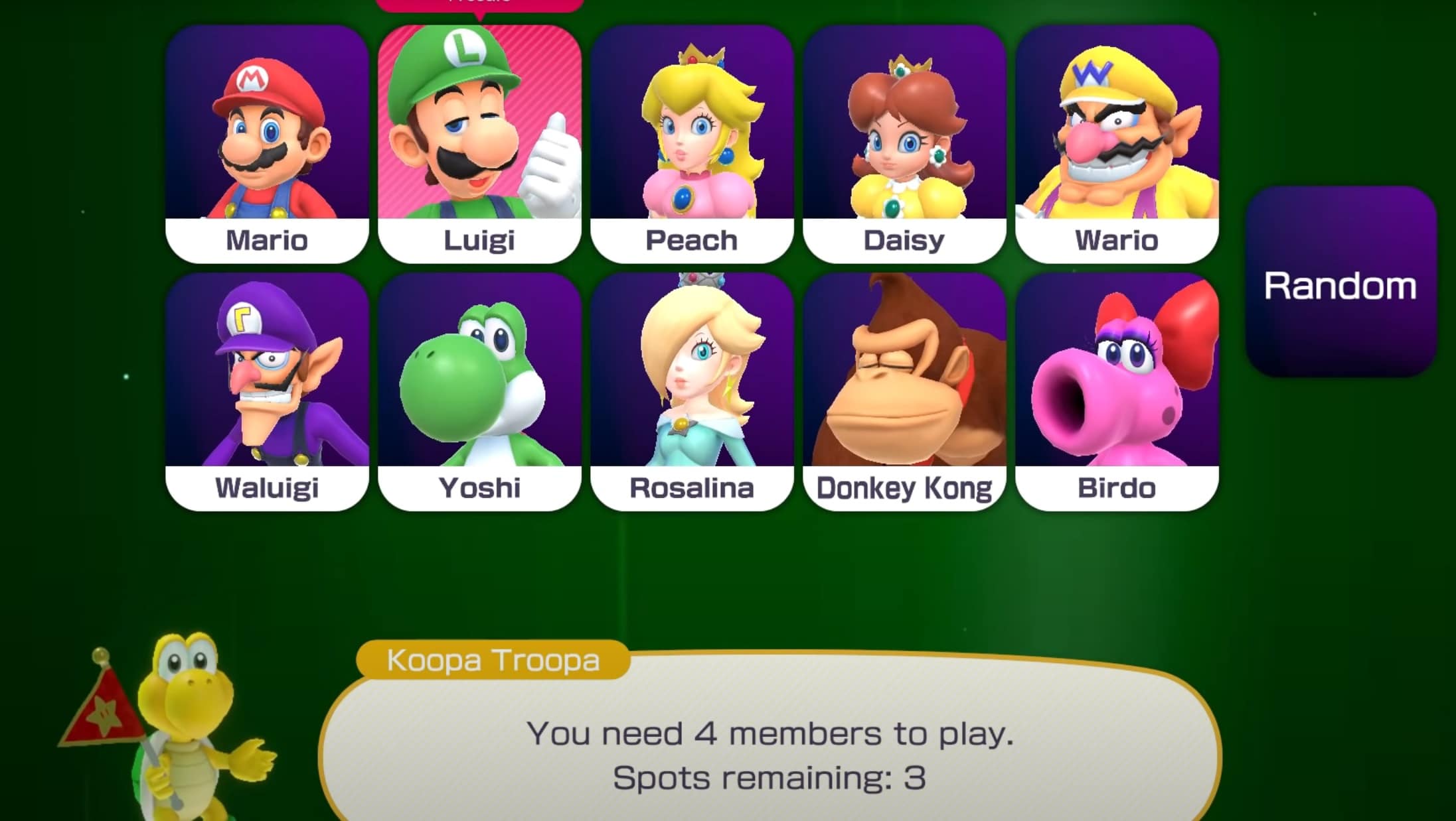 Super Mario Party Minigames List  Free For All, 1v3, 2v2 Minigames