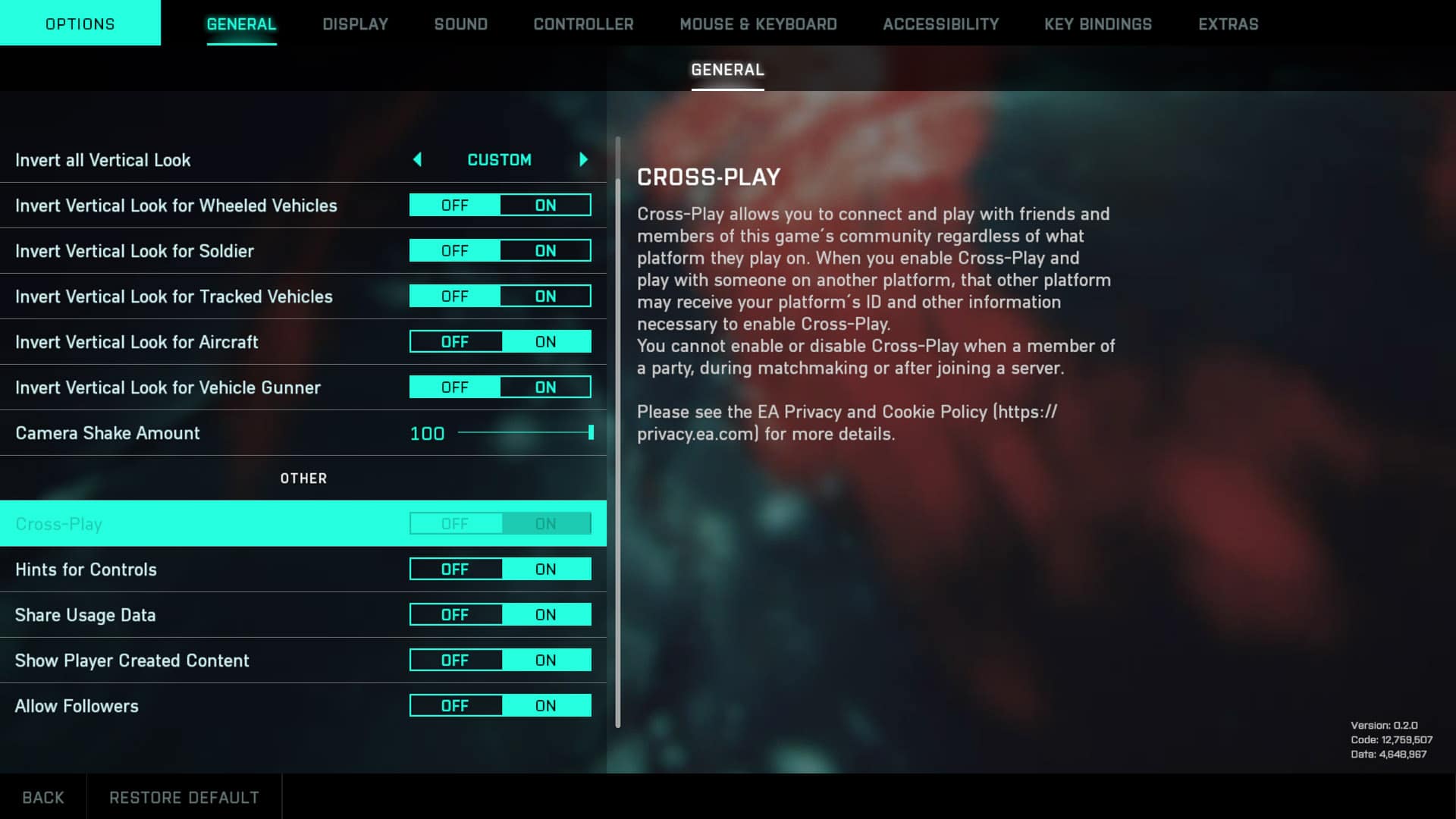 Battlefield 2042 Crossplay Settings - FOXNGAME