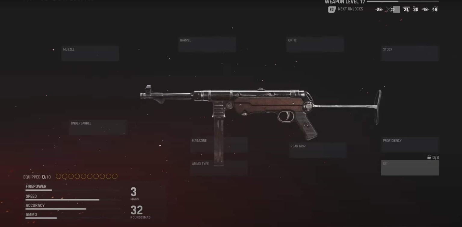 call of duty vanguard mp40