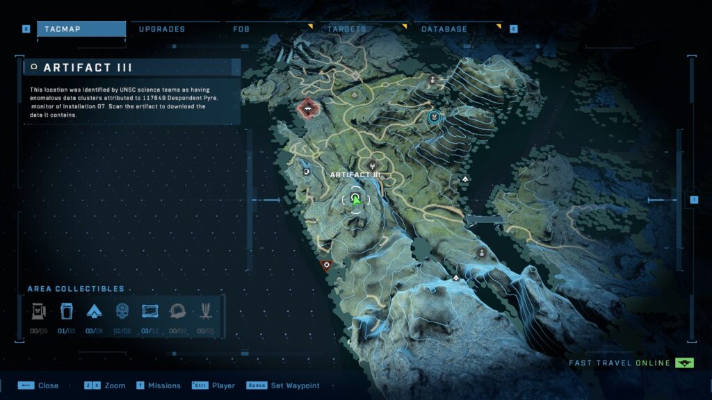 3rd Artifact Map Location Halo Infinite Artifact Locations