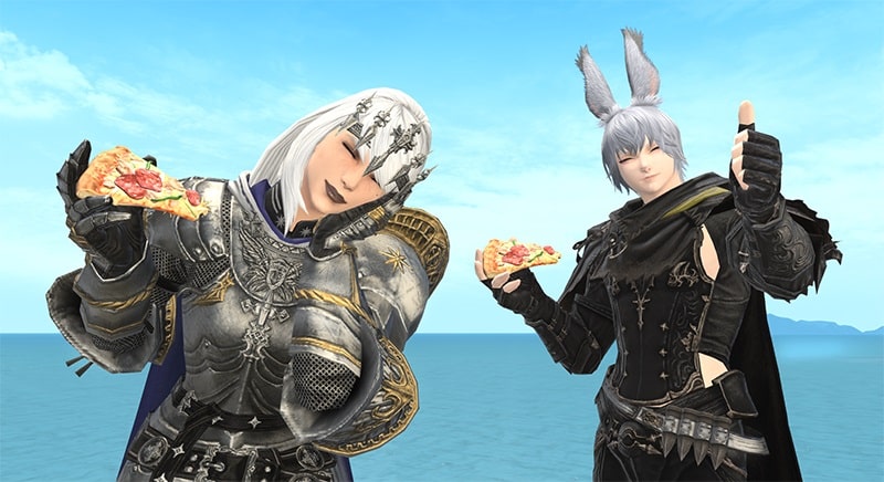 Eat Pizza Emote Final Fantasy