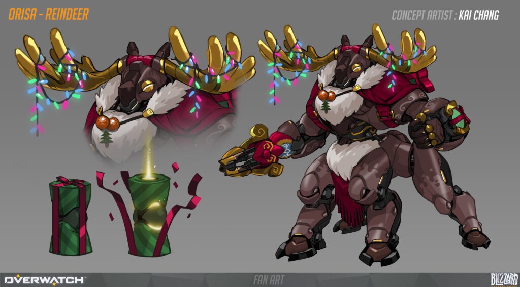 Orisa Reindeer Overwatch Winter Wonderland 2021