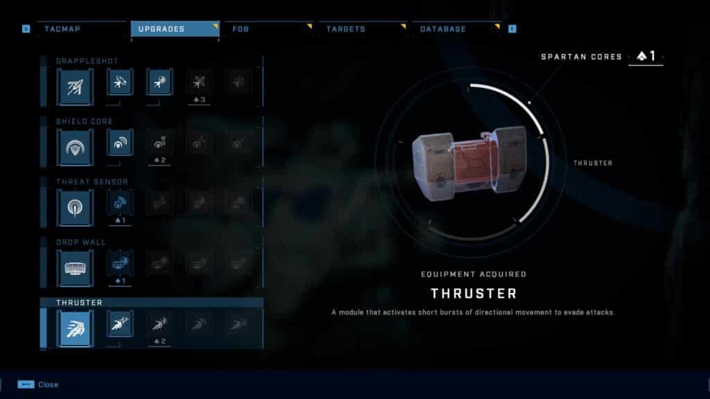 Thruster Halo Infinite All Gear and Equipment