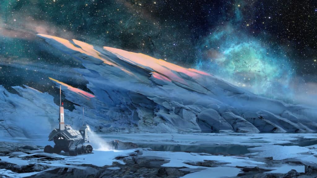 Starfield - An exploration on a glacial environment.