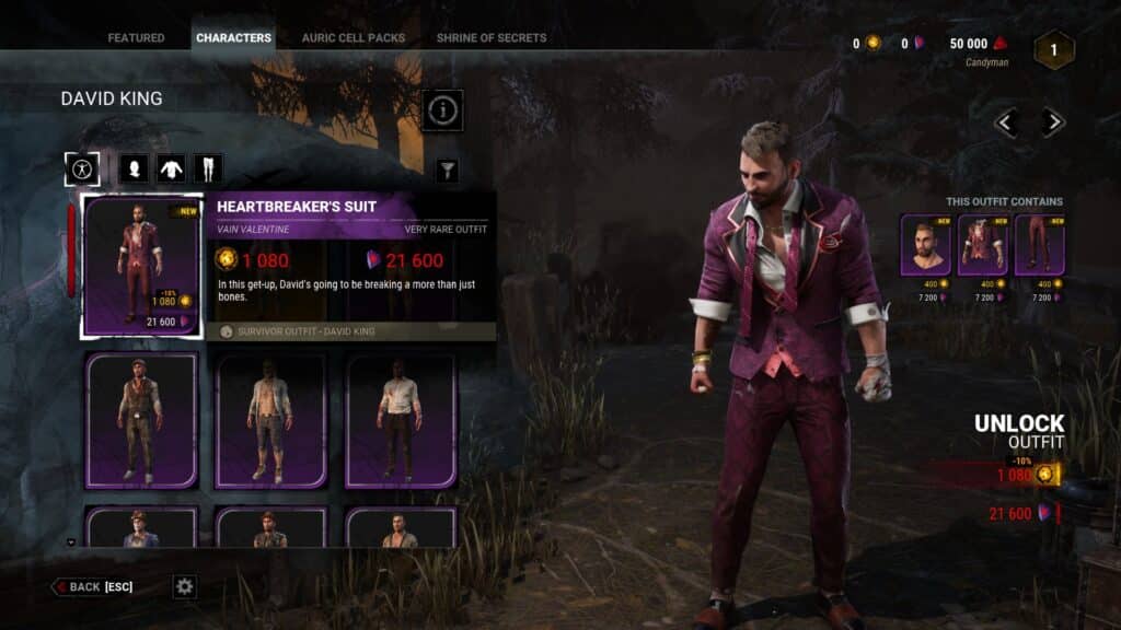 David King - DBD Lunar New Year 2022 Survivor Outfit Set