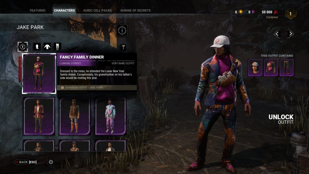 Jake Park - DBD Lunar New Year 2022 Survivor Outfit Set