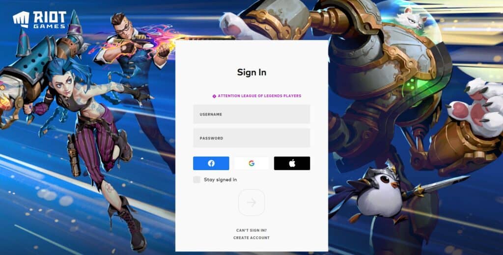 Login How to Enable Two-Factor Authentication For League of Legends and Valorant