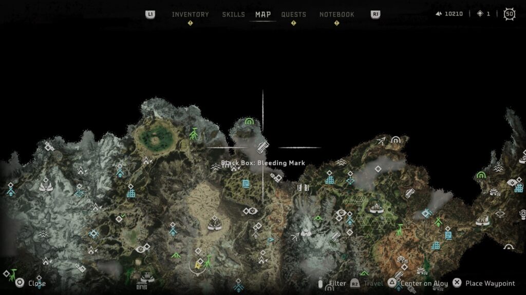 Map: Bleeding Mark Black Box Location - Horizon Forbidden West