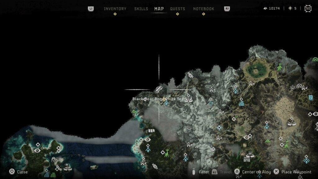 Map: Bonewhite Tear Black Box Location - Horizon Forbidden West