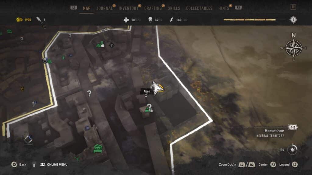 GRE Container - East of Horseshoe, Inside Tango Motel Map - Dying Light 2 GRE Container Locations