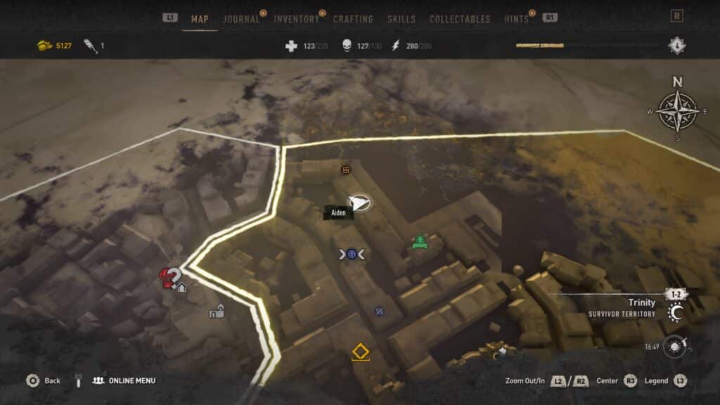 GRE Container - North of Trinity Map - Dying Light 2 GRE Container Locations