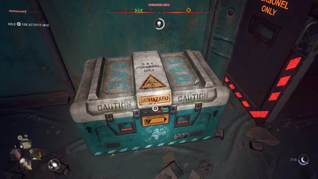 GRE Container - South of The Wharf, Inside GRE Experimental Research - Dying Light 2 GRE Container Locations