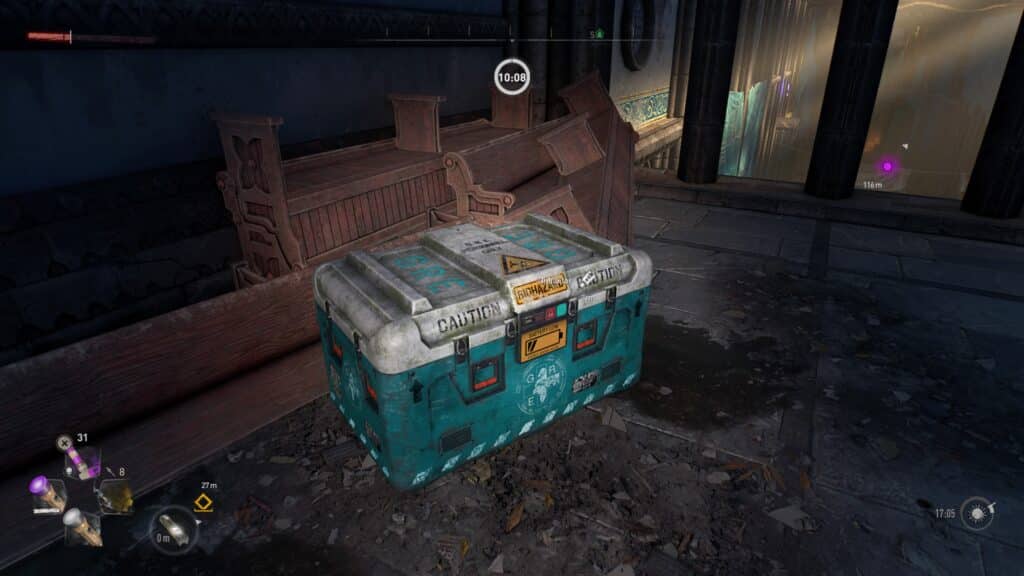 GRE Container - Center of Saint Paul Island, Inside Cathedral - Dying Light 2 GRE Container Locations