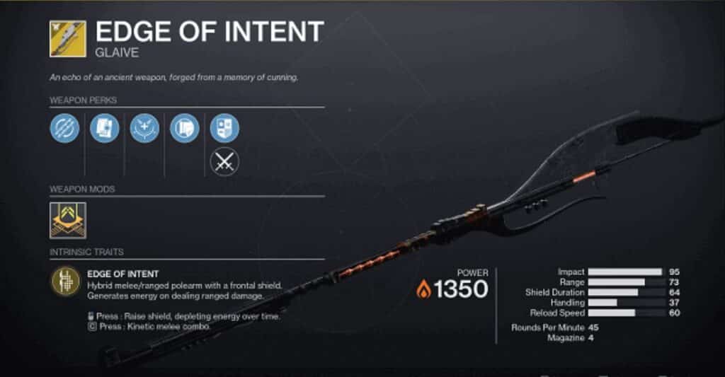 Edge of Intent - Destiny 2 The Witch Queen