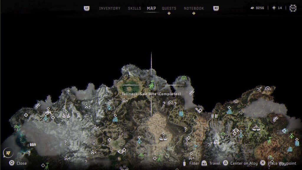 Tallneck #6: Salt Bite Map Location - North of Scalding Spear, inside IOTA Cauldron.