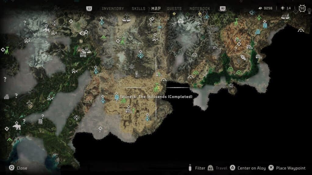 Tallneck #2: The Stillsands Map Location - Far South, near Camp Nowhere (Settlement)