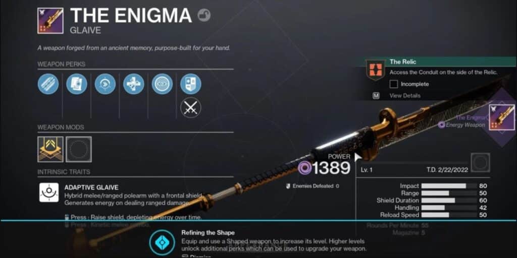 The Enigma - Destiny 2 Witch Queen