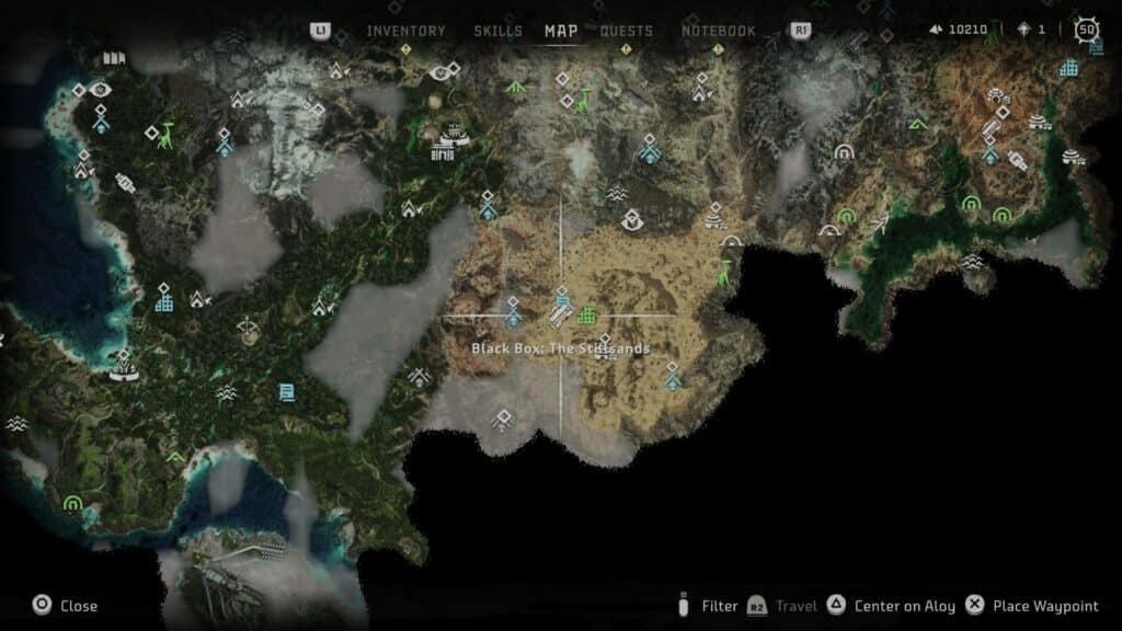 Map: The Stillsands Black Box Location - Horizon Forbidden West