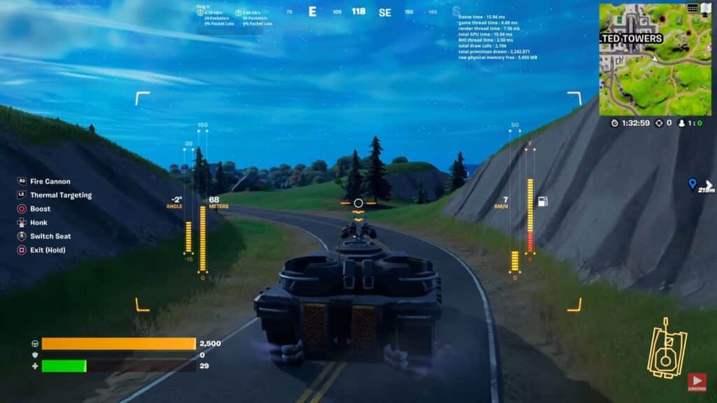 How to Drive Tanks in Fortnite 1