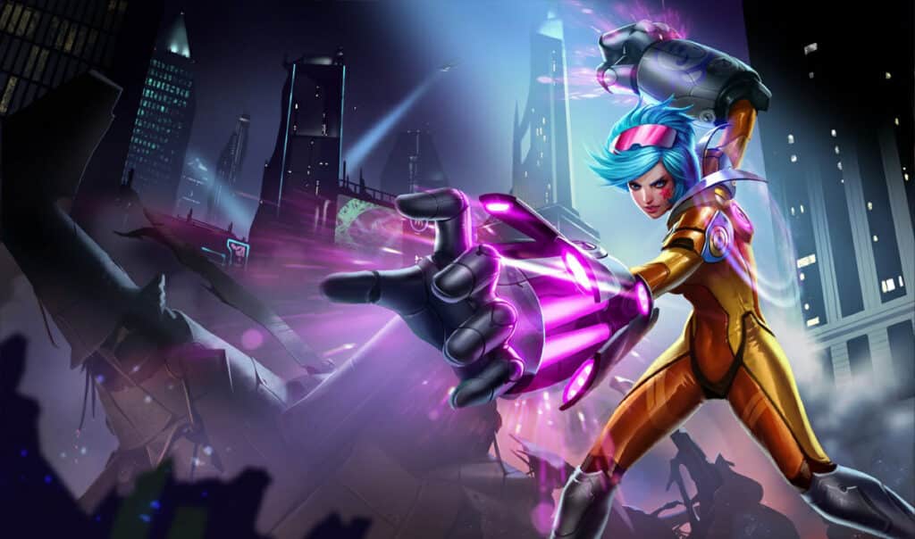 Neon Vi Skin - League of Legends