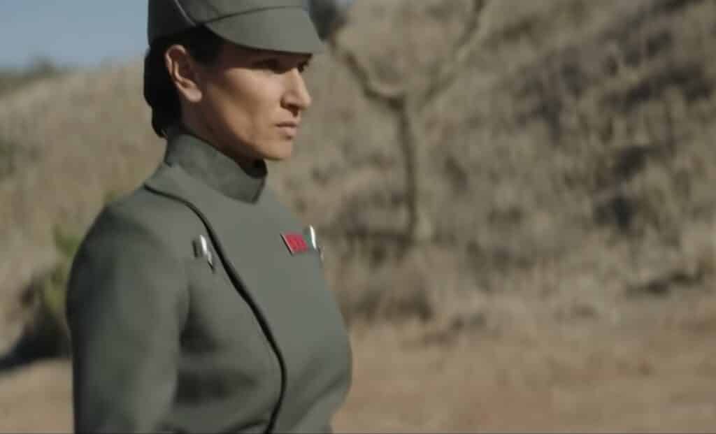 Indira Varma as an Imperial Officer