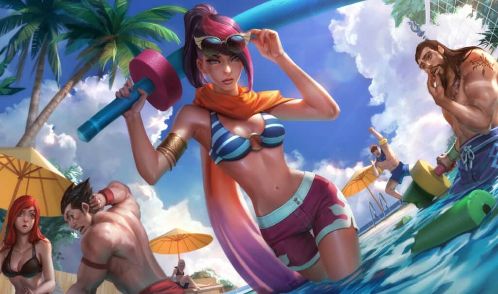 Pool Party Fiora Skin - League of Legends