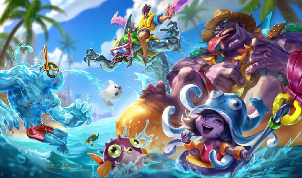 Pool Party Lulu Skin - League of Legends