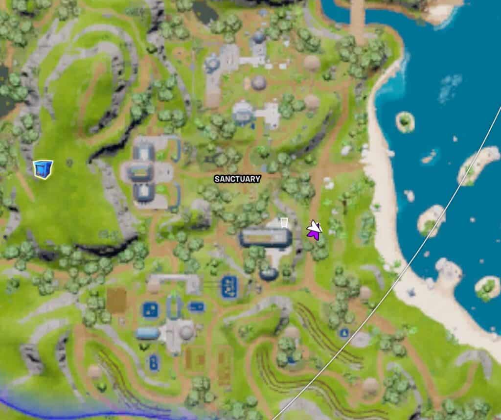 Sanctuary - Funding Station Map in Fortnite