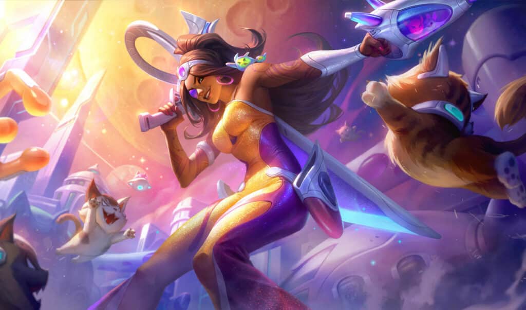 Space Groove Samira Skin - League of Legends