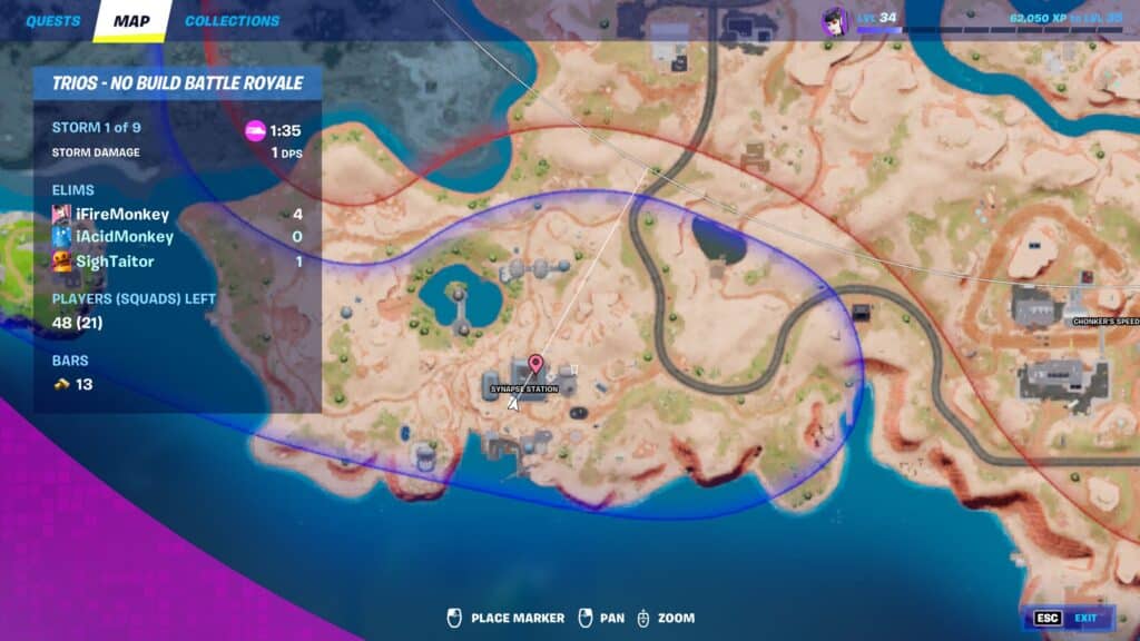 Synapse Station - Funding Station Map in Fortnite