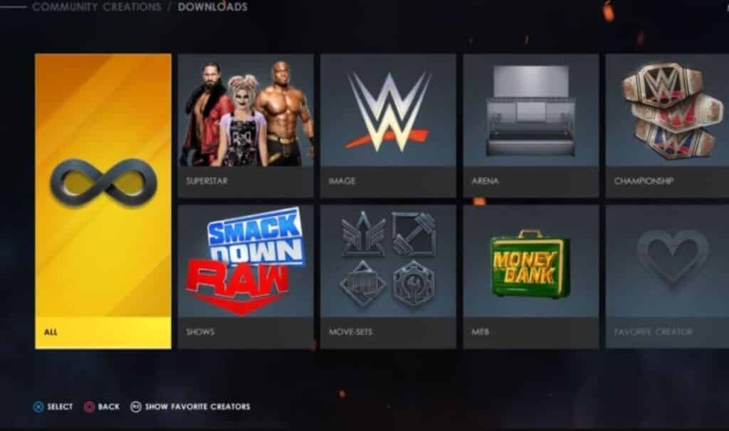 community creation - wwe 2k22