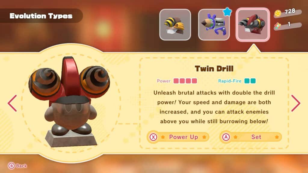 Twin Drill Copy Ability - Kirby And The Forgotten Land