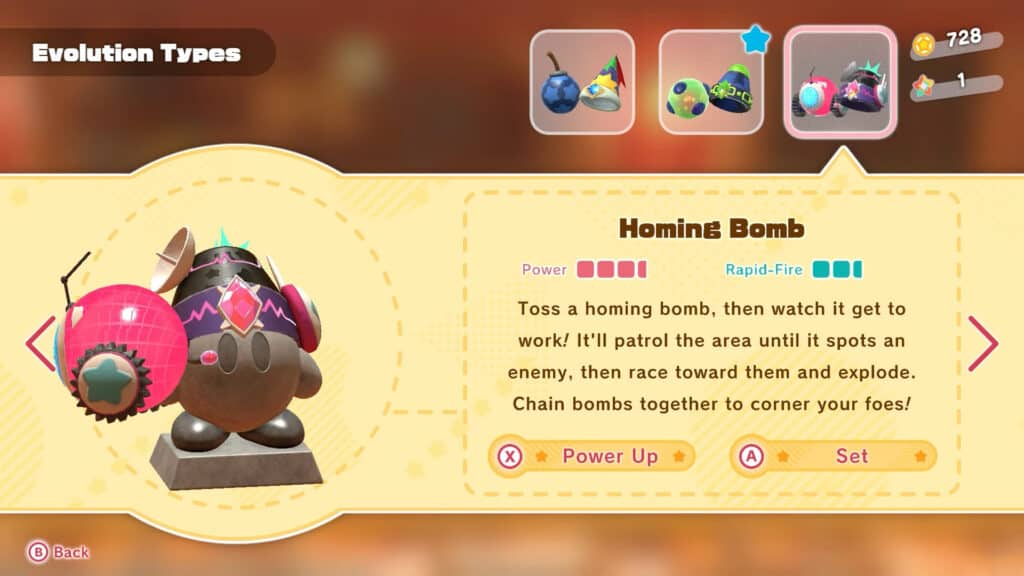 Homing Bomb Copy Ability - Kirby And The Forgotten Land