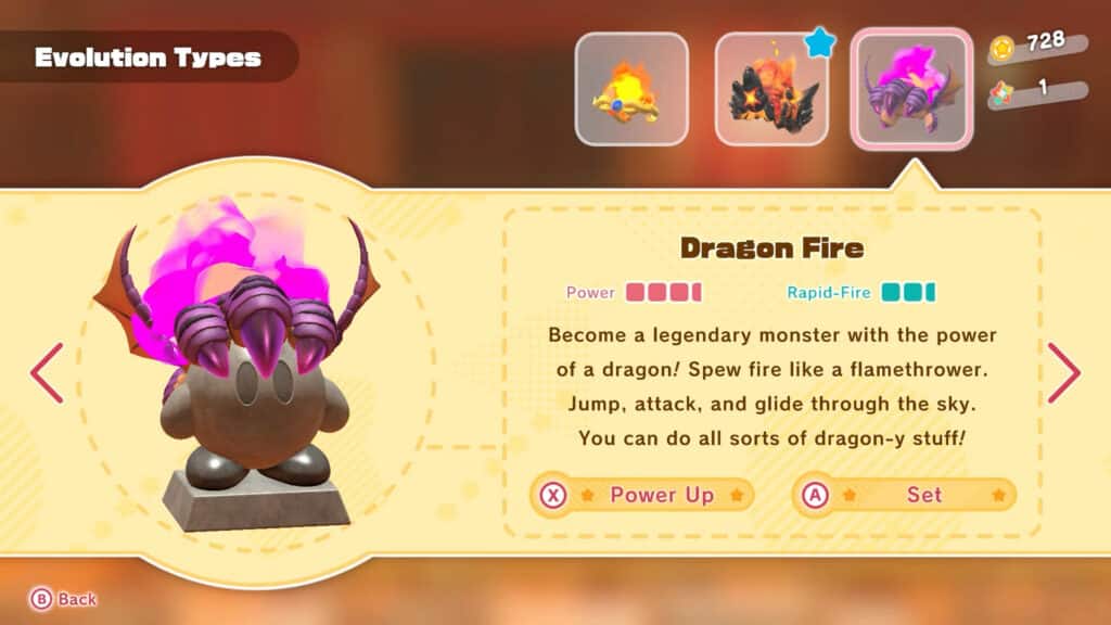 Dragon Fire Copy Ability - Kirby And The Forgotten Land