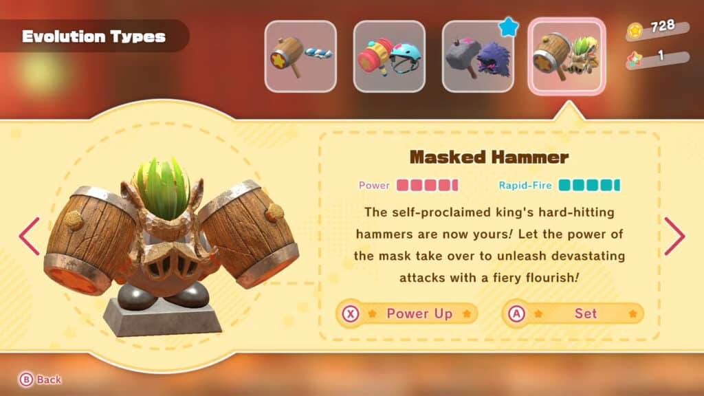 Masked Hammer Copy Ability - Kirby And The Forgotten Land