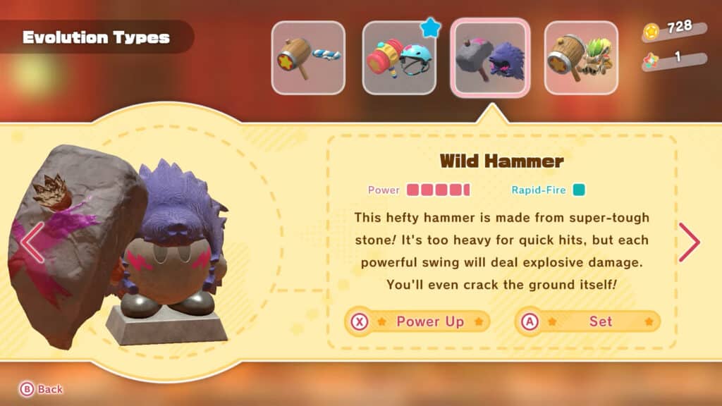 Wild Hammer Copy Ability - Kirby And The Forgotten Land