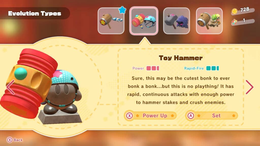 Toy Hammer Copy Ability - Kirby And The Forgotten Land